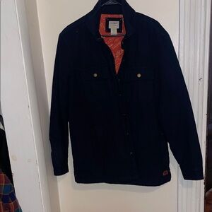 L.L. Bean Men’s Navy Field Jacket with Red Lining